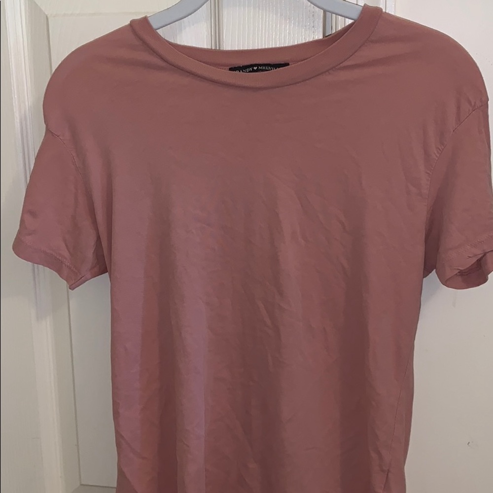 brandy melville pink tee